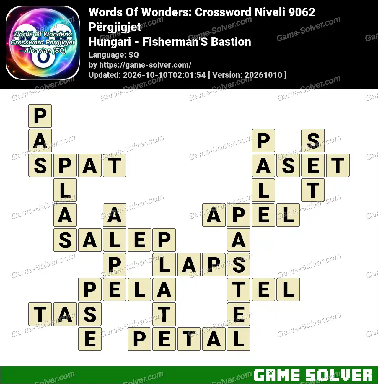 Words Of Wonders: Crossword Niveli 9062 Përgjigjet – Hungari – Fisherman’S Bastion